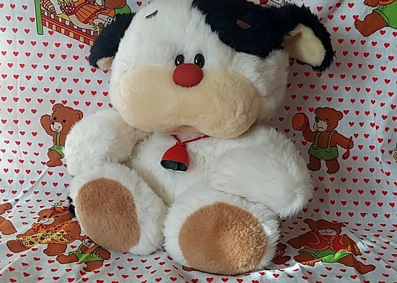 オオイケ🐮モーモー牛 ぬいぐるみ | あんちーくKIDAN STORE