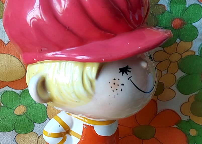 水森亜土ちゃん❤️陶器の貯金箱 | あんちーくKIDAN STORE