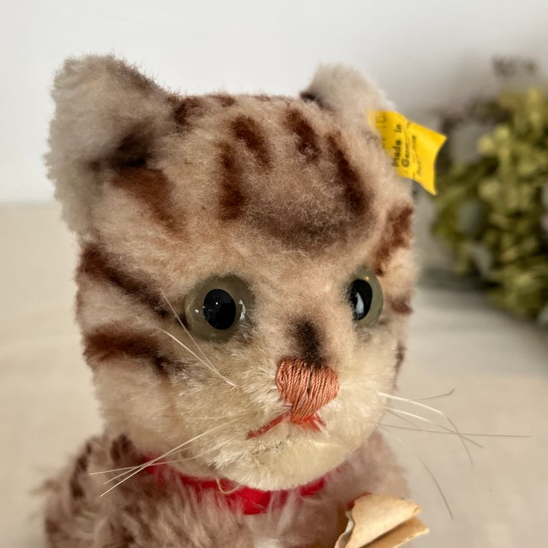 ドイツ シュタイフ社 ネコ Cat Cattie オールID ヴィンテージ | そら豆