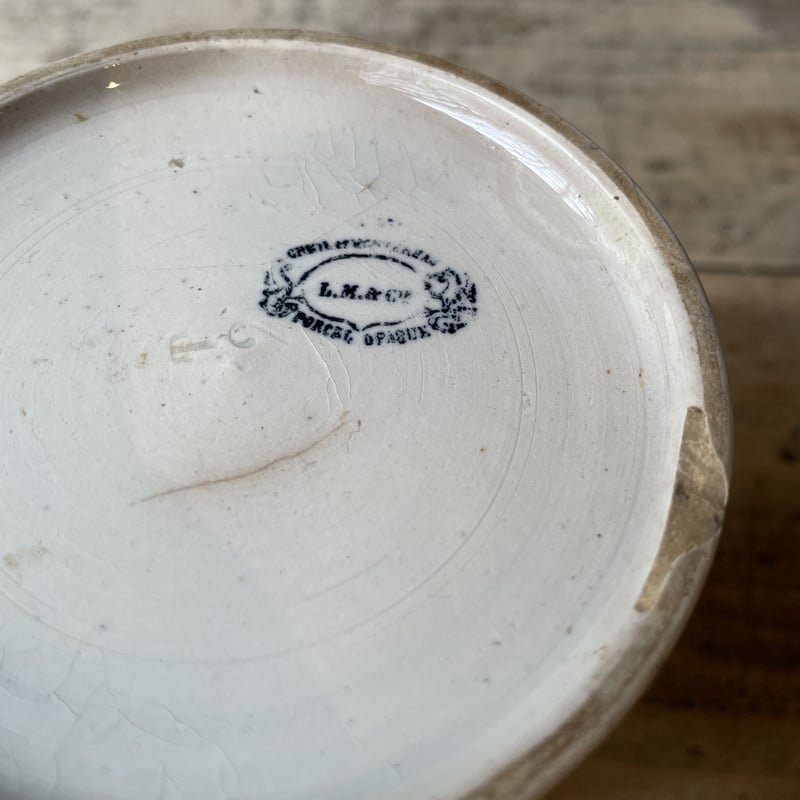 陶器ポット（White） フランスアンティーク | OGISHIMA COFFEE Antiques