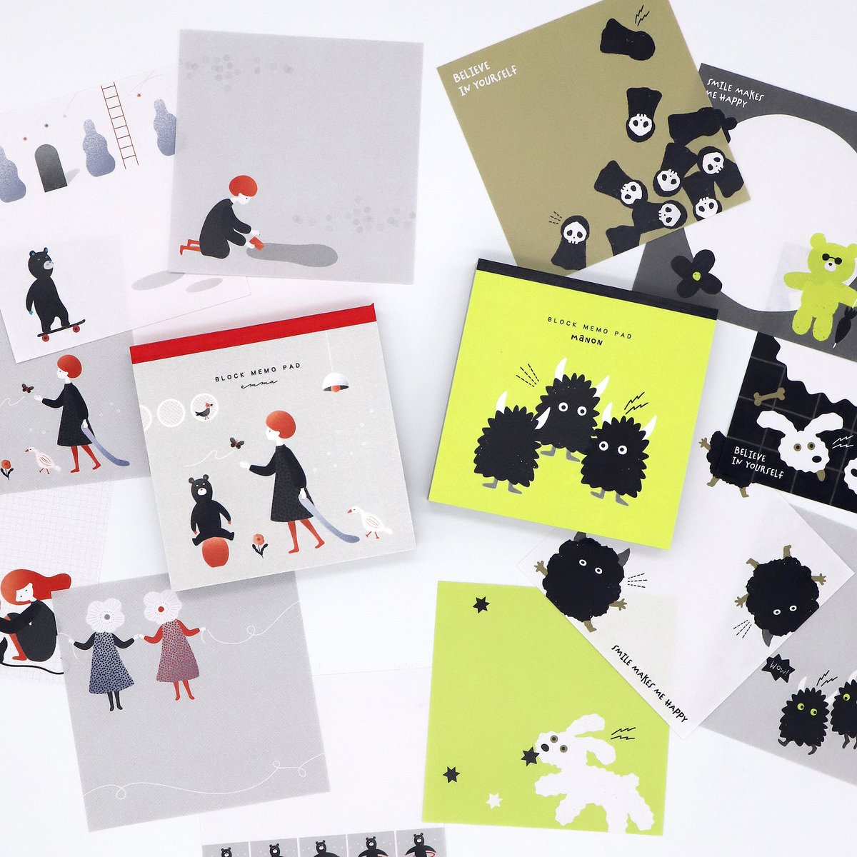 M5スクエア ブロックメモ”「 &S PRODUCTS 」 コラボ商品 【MANON