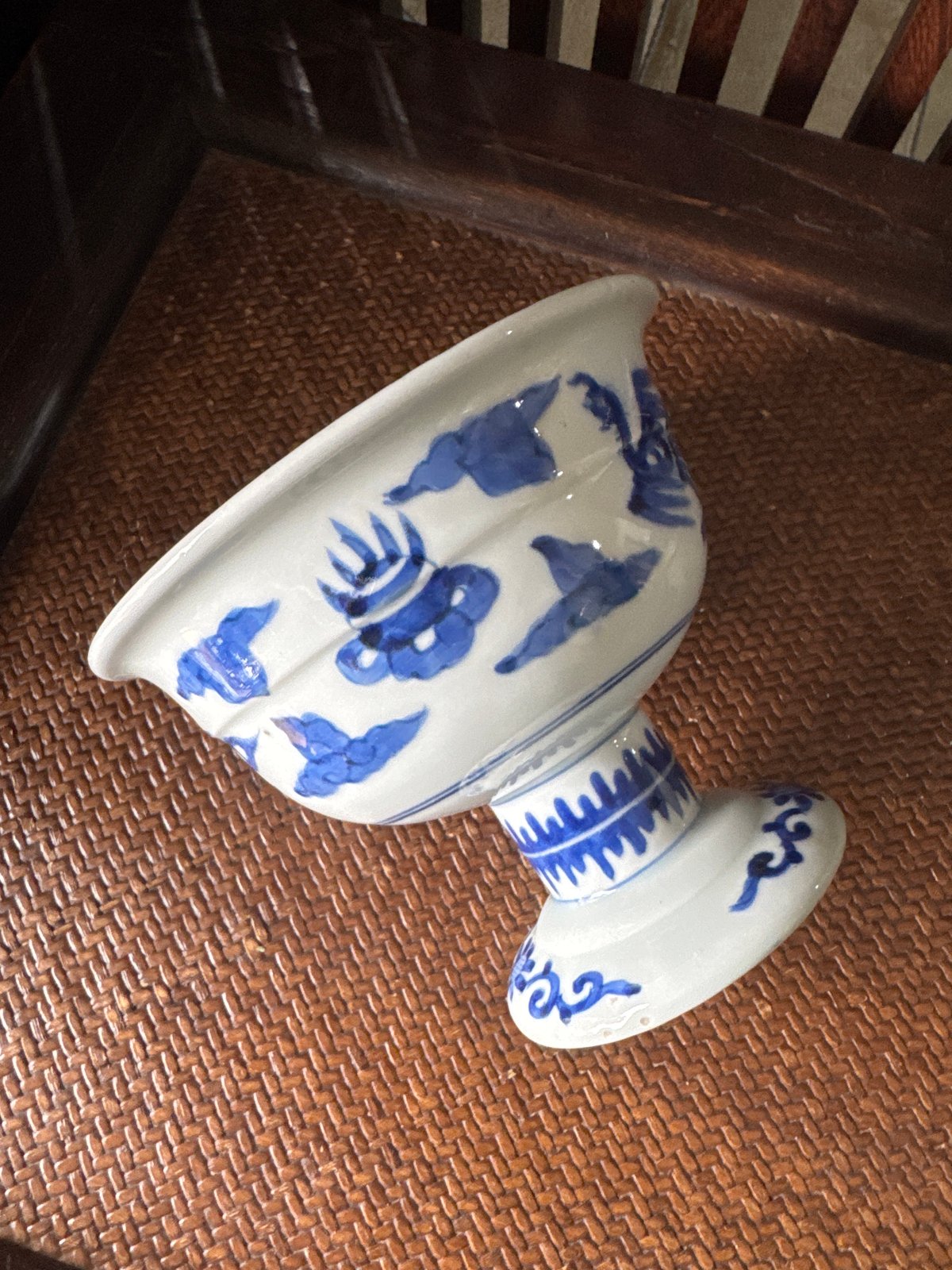 古伊万里 染付牡丹蝶山水鳳凰文 盃洗 | Kaikaroman ONLINE STORE