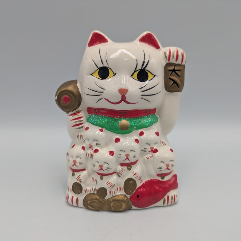 招き猫 左手上げ 大入 打出の小槌 七福神 まねきねこ 置物 商売繁盛