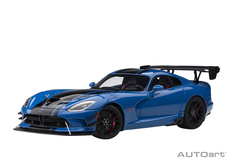 AUTOart 1/18 ダッジ バイパー ACR （ブルー／ブラック・ストライプ