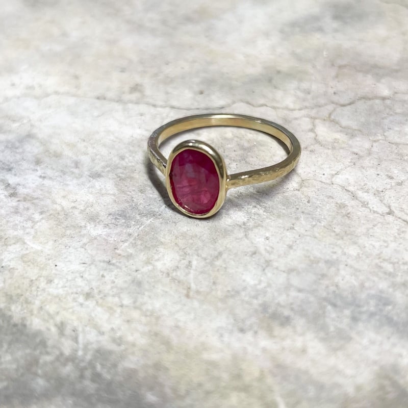 ルビー】k10シンプルリング | 煌美術工芸（Kira Art Jewelry）