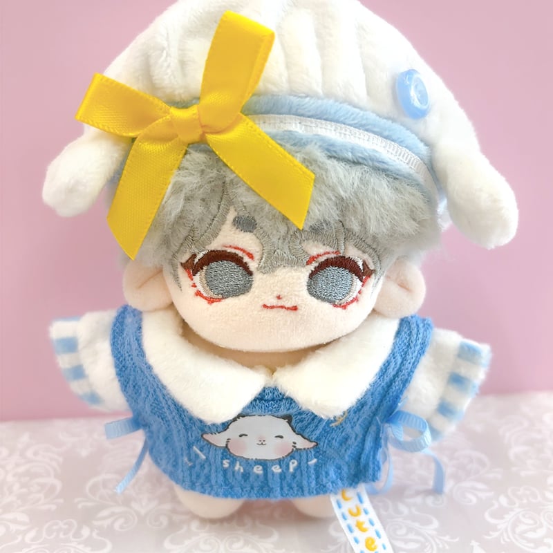ぬい服】耳付きベレー帽&シャツ&ベストセット 10cm用 | G.triGer