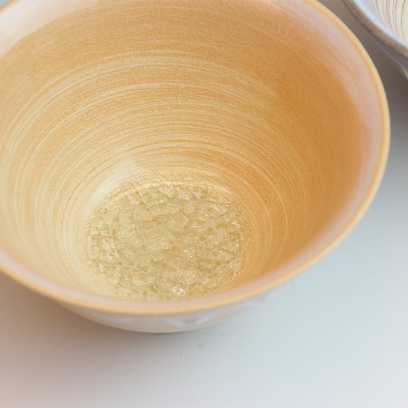 萩の雫｜しずく・そら飯茶碗ペア（化粧箱）｜萩焼 萩陶苑 椿秀窯