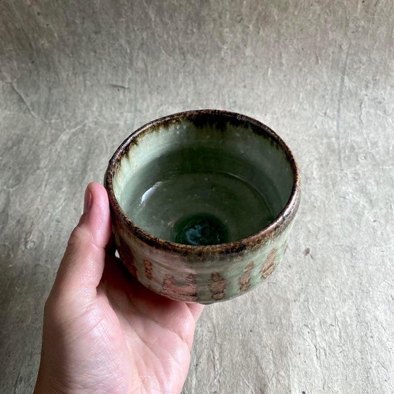 益子焼 古賀賢二 灰釉抹茶碗 | MatsuBokkuri