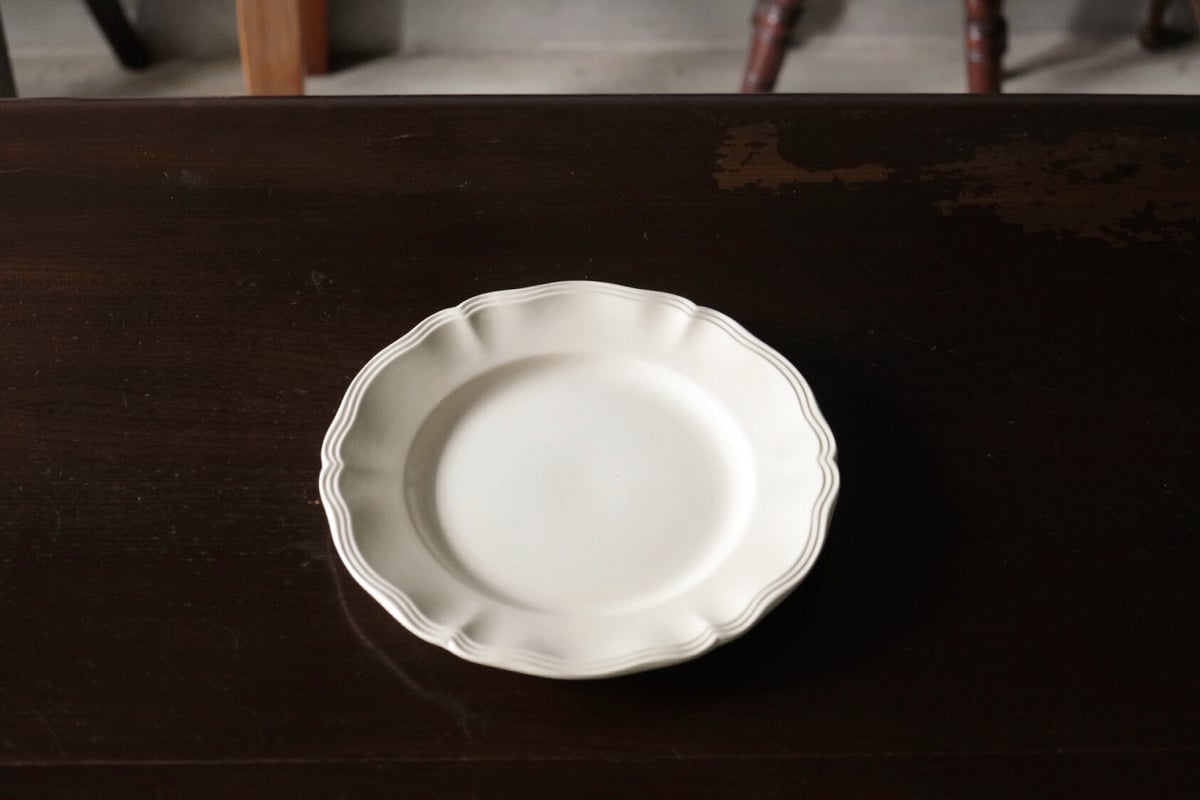 ディゴワン サルグミンヌ DIGOIN SARREGUEMINES 花リム皿 平皿 φ23cm