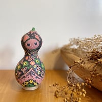 ひょうたん猫ランプ「ウォームフラワー」☆送料無料 | YORO GOURD FACTORY