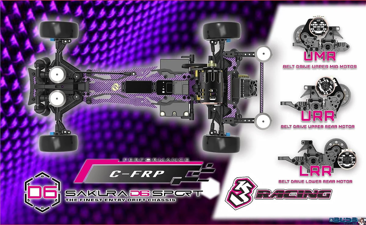 3RACING Sakura D6 Sport Carbon Graphite Version