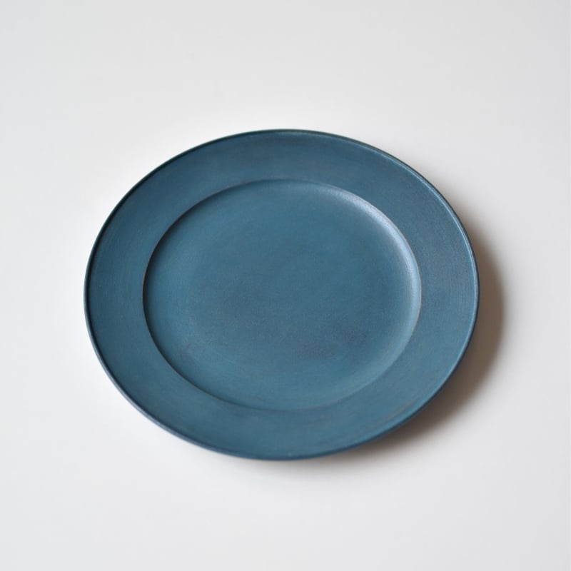 色漆リム皿_青 / 富井貴志 | gallery yaichi