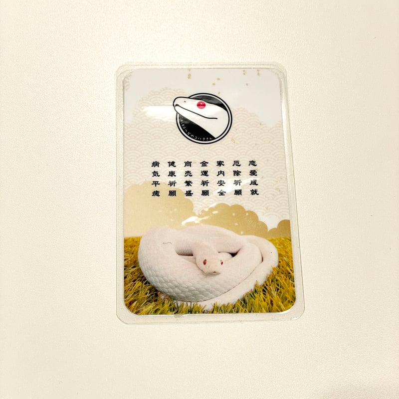 白蛇抜け殻入り〜御守り〜 （胴体部25） | 「SHIROヘビのコハクさん