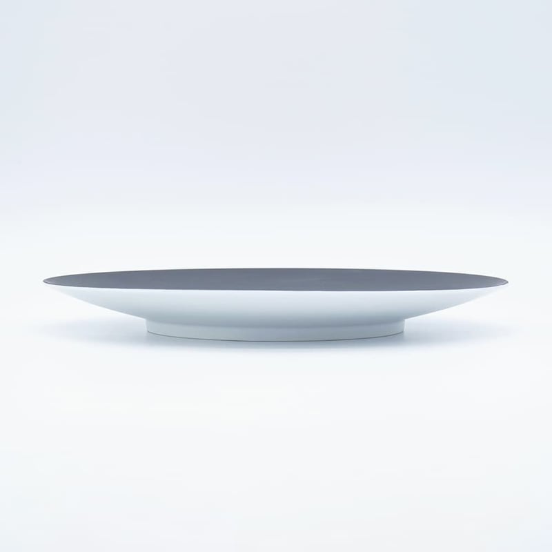 JAPAN SNOW フラットプレート L ブラック【ARITA PORCELAIN LAB（