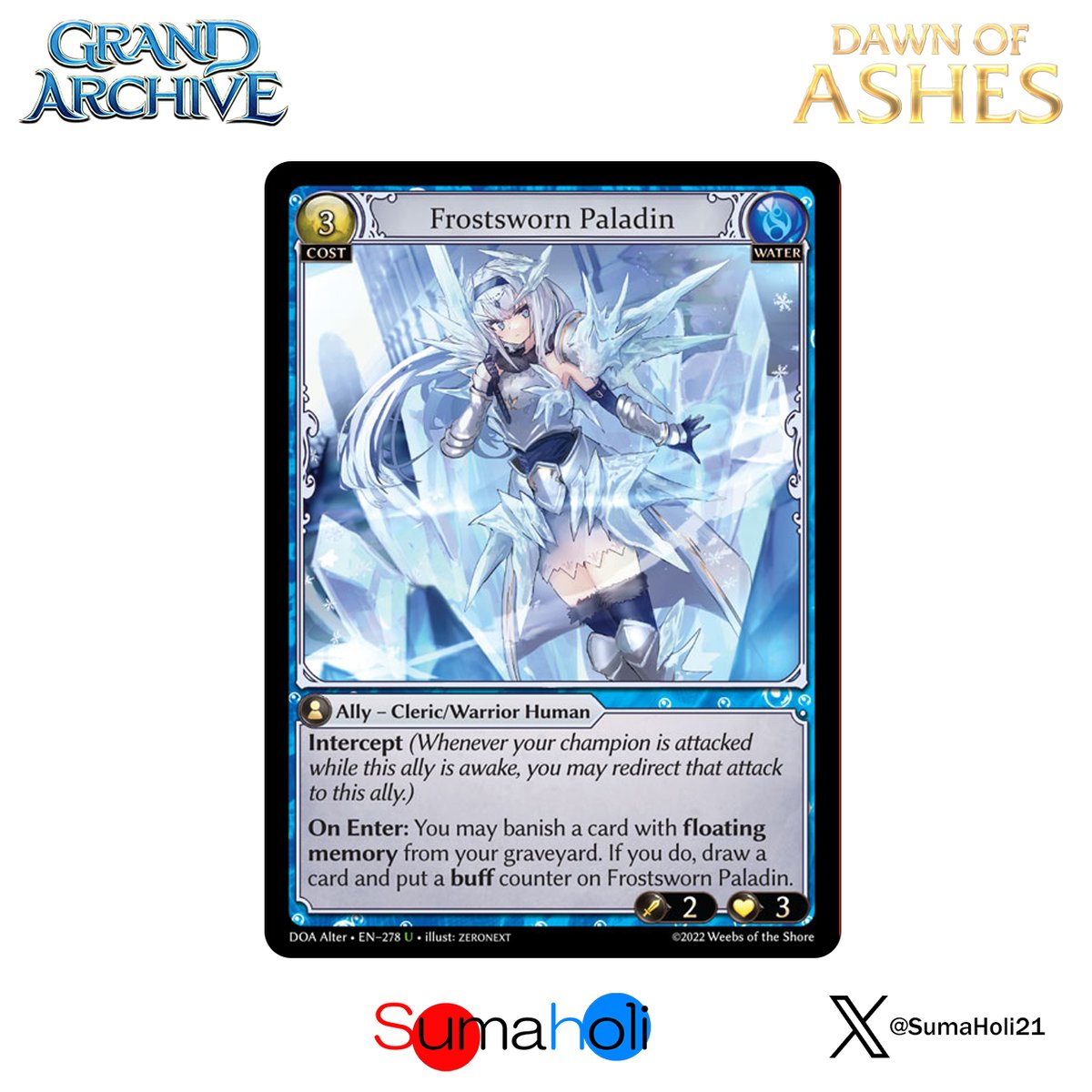 Grand ArchiveTCG『Frostsworn Paladin』Dawn of Ash