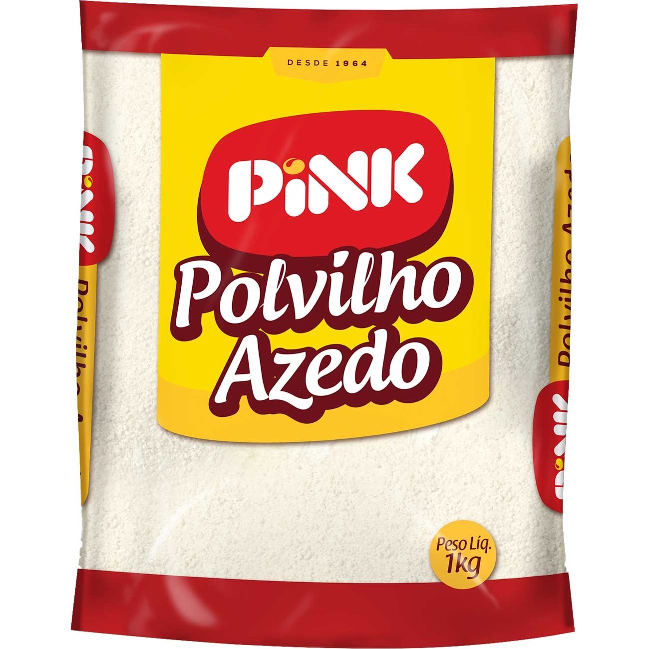 Polvilho Azedo Pink 1kg | Caixa com 20 Unidades - Compra