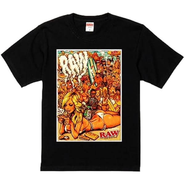 Amazon | CIN-SHOP RAW コラボロゴ Tシャツ WHITE ホワイト Rockin