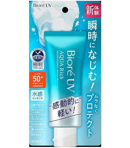 Amazon.co.jp: ビオレUV アクアリッチウォータリー ジェルタイプ SPF50