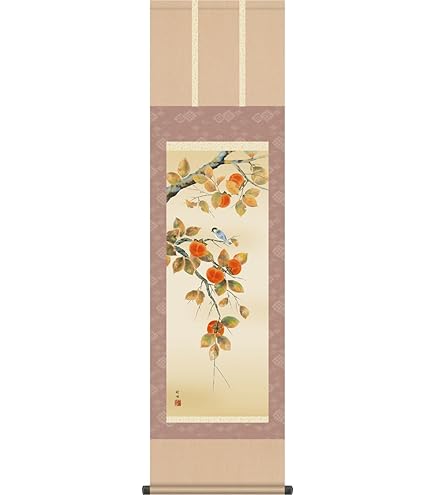 Amazon | 掛け軸 春 桜花・森山観月 尺三 掛軸 桜 床の間 | 絵画生活