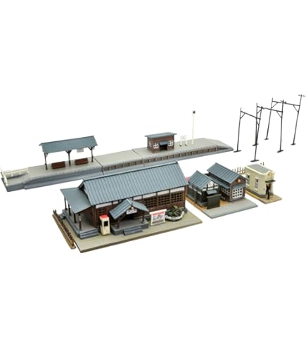 Amazon | KATO Nゲージ 複線プレート地上駅舎 23-126 鉄道模型用品