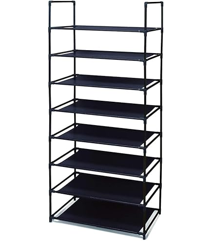 Amazon｜HAC 8段マルチラック HAC-1608 ブラック 約W57×D28×H141cm