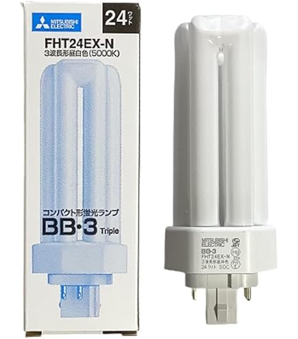Amazon | 三菱 コンパクト形蛍光ランプ 24W 3波長形電球色 BB・3