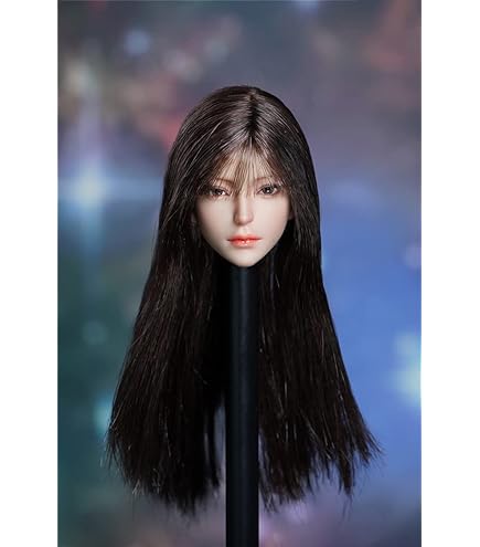 Amazon | 1/6 女性アクションフィギュア用ヘッド 眼球可動 i8TOYS c