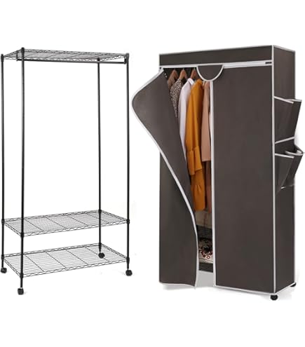 Amazon｜洗えるカバー付き 回転ハンガーラック(直径102cm) DH-9000