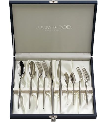 Amazon｜ラッキーウッド(Luckywood) カトラリーセット ベルン 鎚目 H