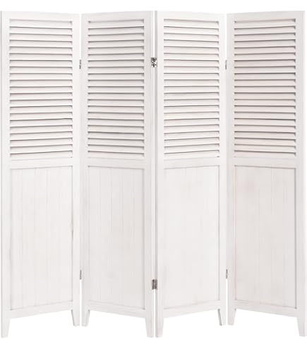 Amazon｜パーテーション 間仕切り 4連 幅162cm 高さ170cm 木製 透かし