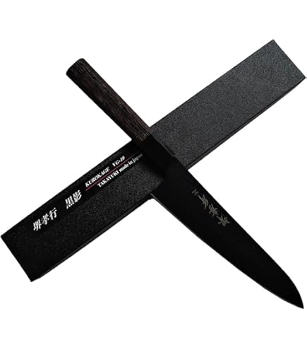 Amazon | 堺孝行 Clean&Stylish包丁 黒影 VG10槌目フッ素加工和式包丁