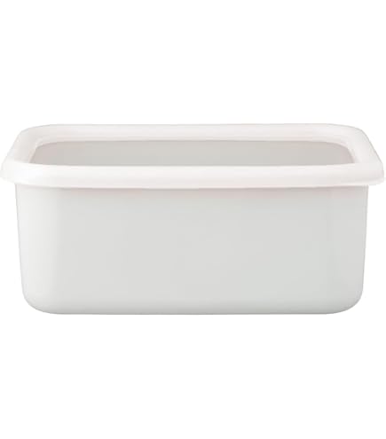 Amazon.co.jp: ミナペルホネン×野田琺瑯 レクタングル深型ホワイト