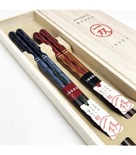 Amazon｜輪島漆塗箸 本乾漆塗り箸 桐箱入り5膳セット｜箸 オンライン通販