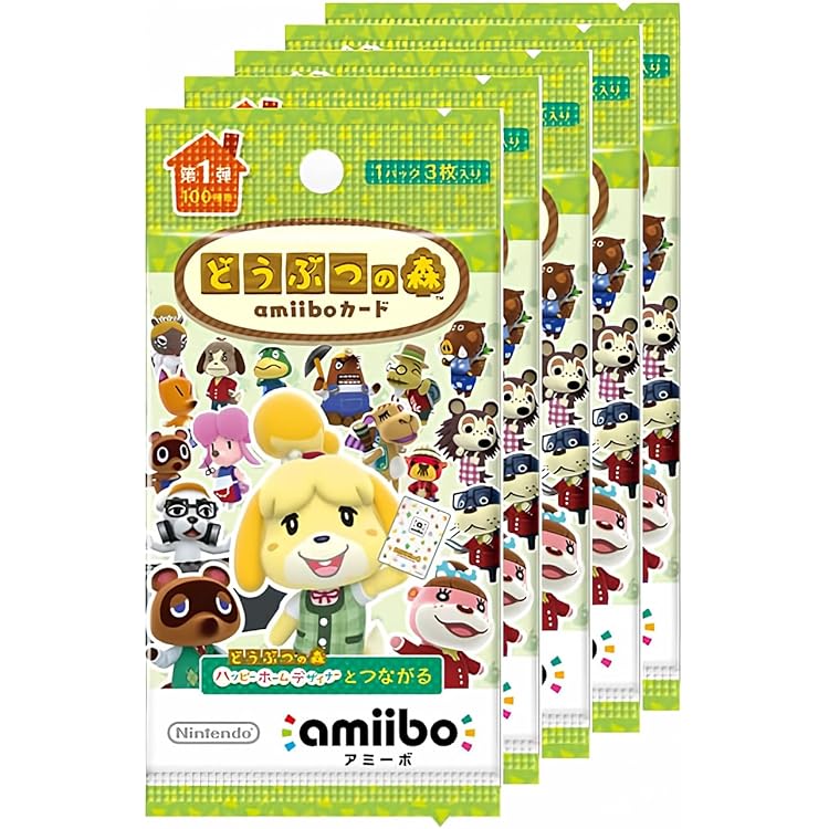 Amazon.co.jp: どうぶつの森amiiboカード 第4弾 (5パックセット)+