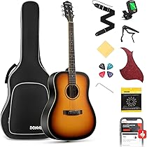 Amazon | Donner アコースティックギター 初心者セット スプルース製