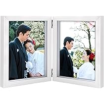 Amazon.co.jp: Afuly フォトフレーム 2L 2面 写真立て おしゃれ 壁掛け