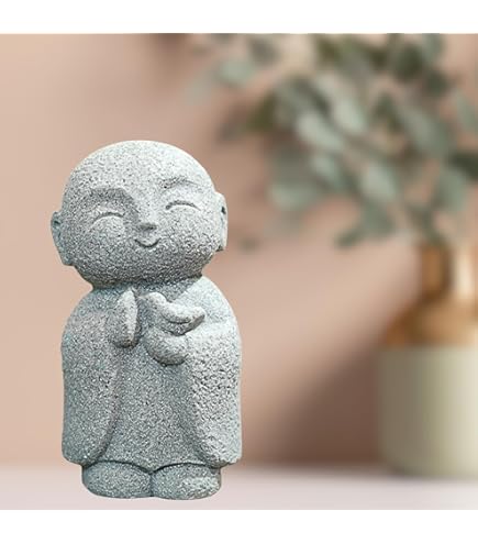 Amazon.co.jp: 癒しのお地蔵さん 置物 みかげ石 かわいい 御影石のお