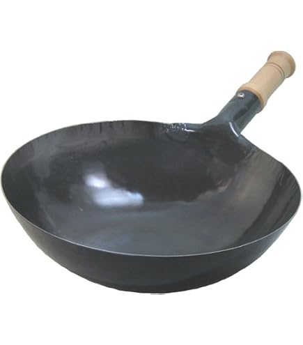 Amazon｜山田工業所 片手鍋 鉄製 30cm 日本製 木柄 アウトドア 中華