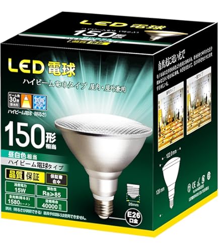 Amazon | パナソニック 【屋内・屋外兼用】ハイビーム電球 散光形 100