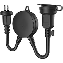 Amazon.co.jp: DADJ 光センサー付き電源コンセント 屋外用 防雨型 防水