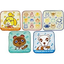Amazon｜丸眞 ミニタオル 5枚組 任天堂 どうぶつの森 いつもいっしょに