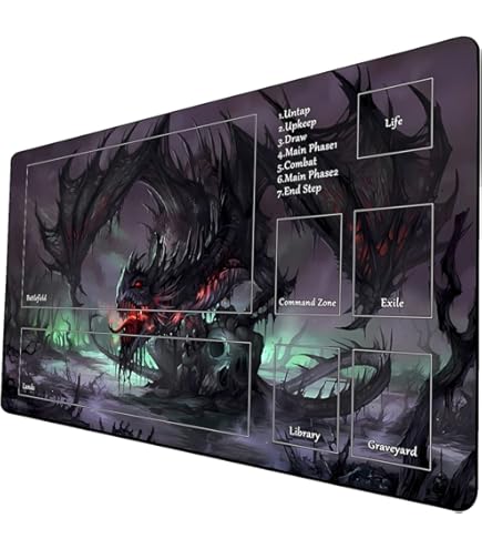 Amazon.com: Premium Stitched MTG Playmat with Zones and Non-Slip