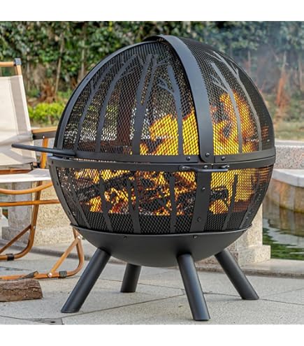 Amazon.com : Esschert Design FF1003 Forest and Moon Fire Basket