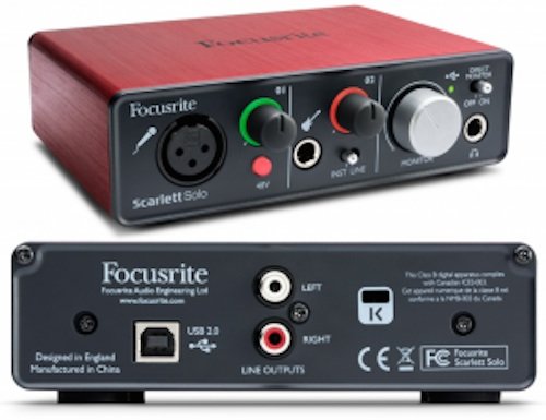Focusrite Scarlett Solo Compact (1st GENERATION) USB Audio