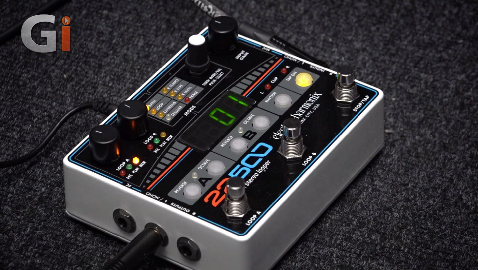 Watch Electro-Harmonix 22500 Dual Stereo Looper Pedal Review on