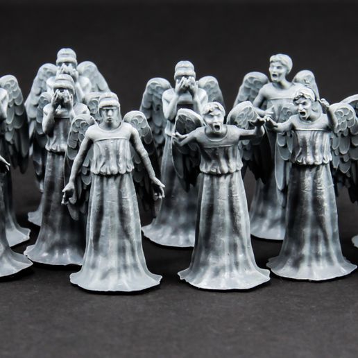 🎲 Weeping Angels・Free STL File for 3D printing・Cults