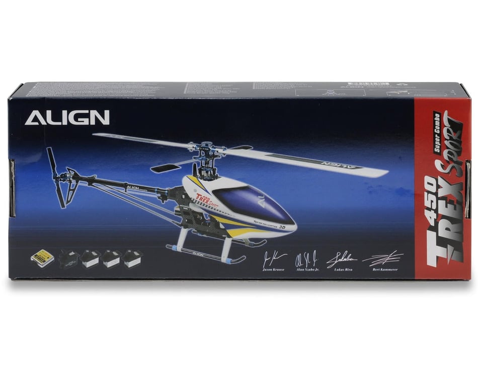 Align T-Rex 450 Sport Super Combo w/Motor/ESC/Gyro/Servos (Black
