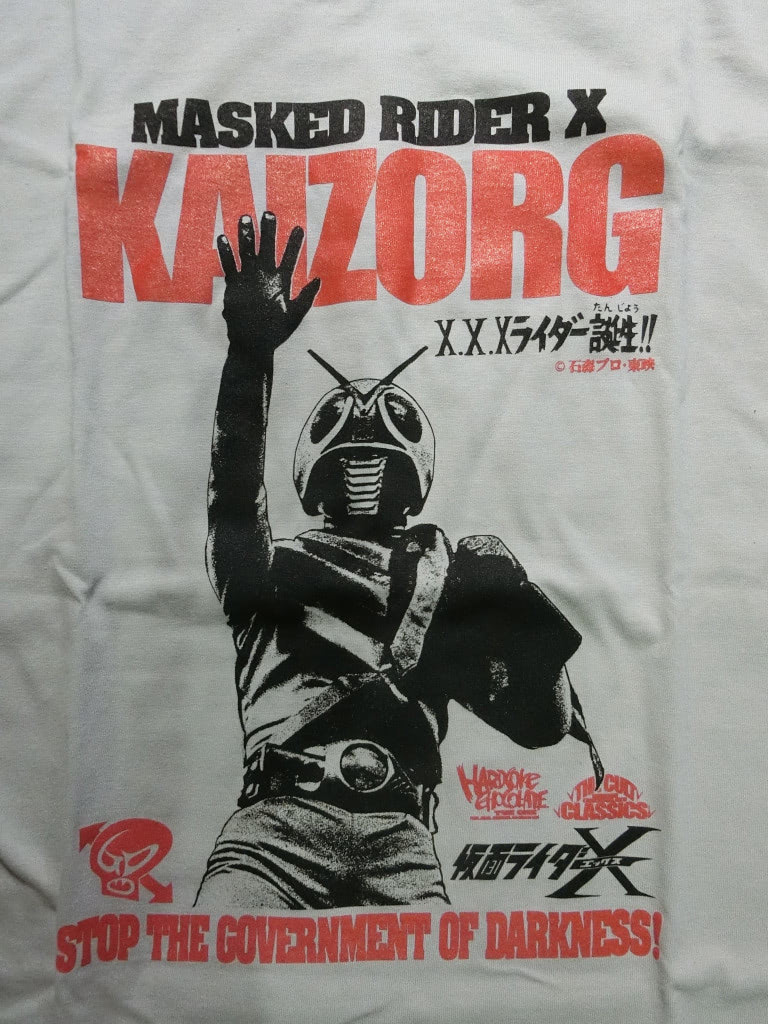 仮面ライダーX×ハードコアチョコレート』新作Tシャツ登場