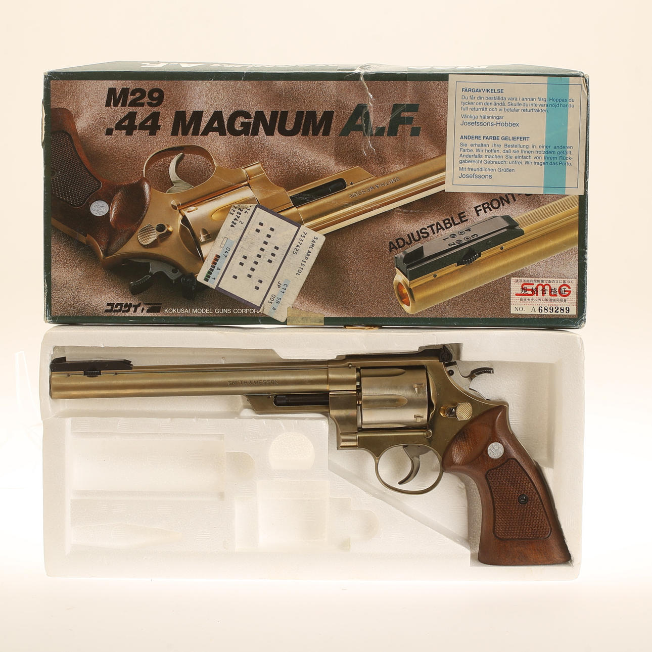 REPLICA, SMG/Kokusai Smith & Wesson m29 .44 Magnum AF Japan, 1900s