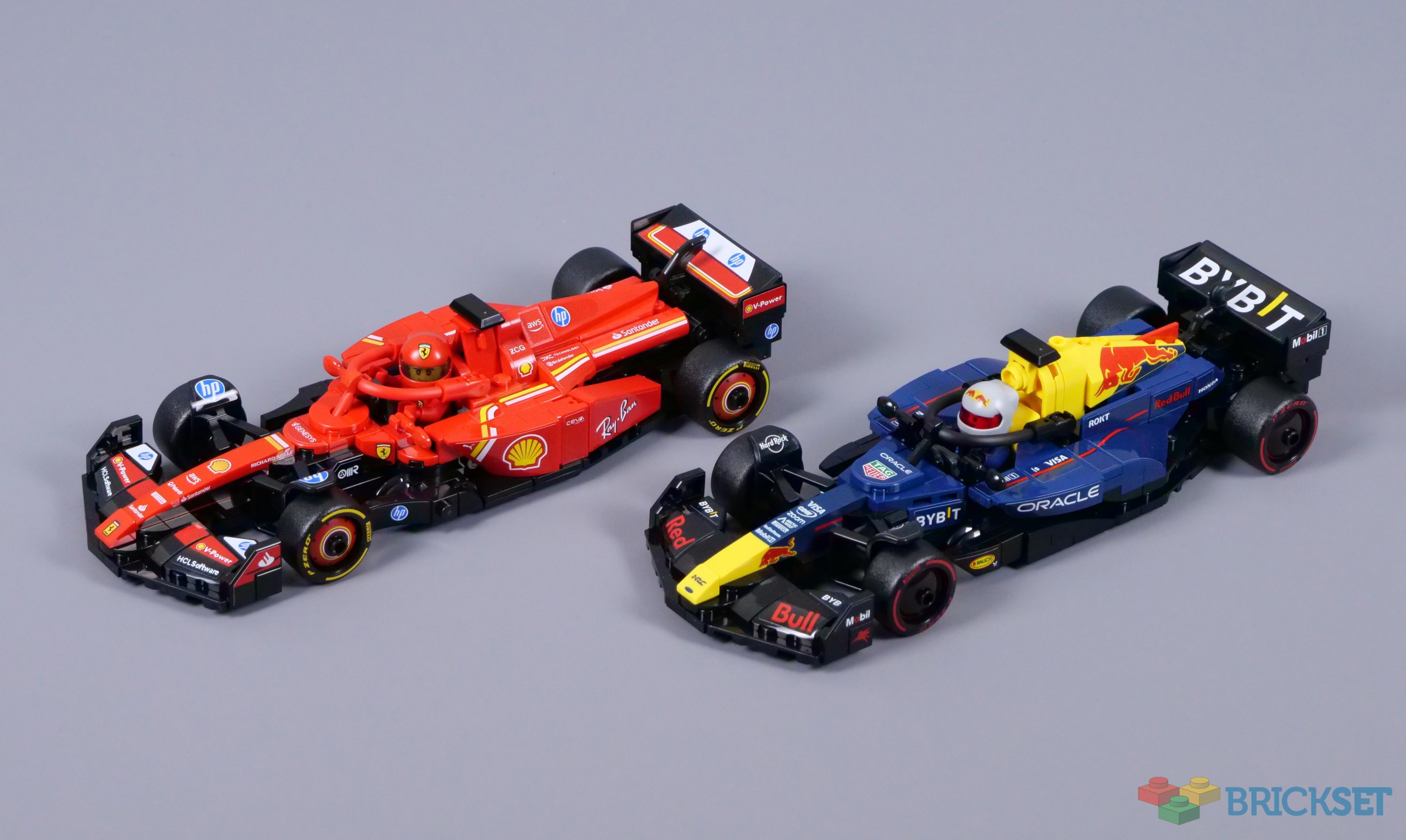 LEGO Speed Champions 77242 Ferrari SF-24 and 77243 Oracle Red Bull
